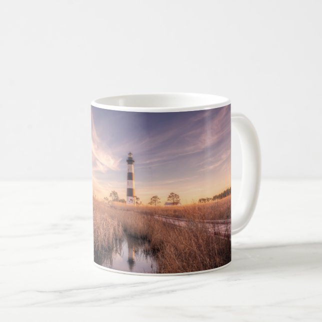 Lighthouses | Bodie Island Outerbanks NC Coffee Mug (Front Right)