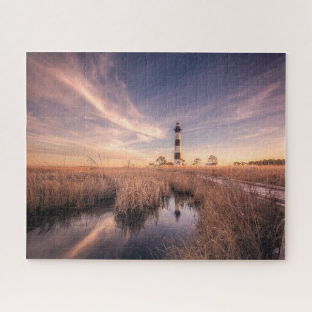 Lighthouses | Bodie Island Outerbanks NC Jigsaw Puzzle (Horizontal)
