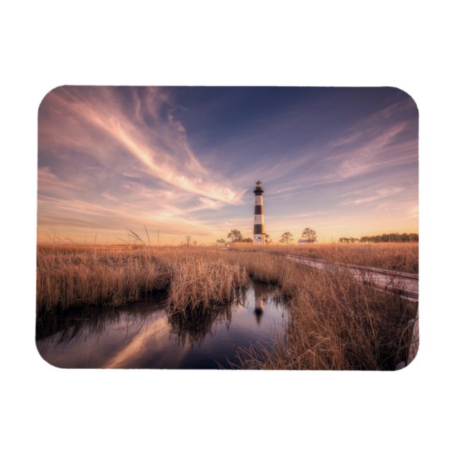 Lighthouses | Bodie Island Outerbanks NC Magnet (Horizontal)