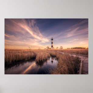 Lighthouses   Bodie Island Outerbanks NC Poster