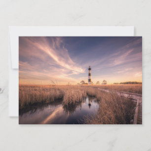 Lighthouses Bodie Island Outerbanks NC Thank You Card
