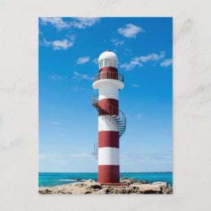 Lighthouses Cancun Quintana Roo Mexico Postcard