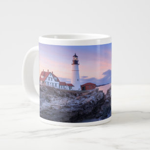 Lighthouses   Cape Elizabeth, Maine Large Coffee Mug