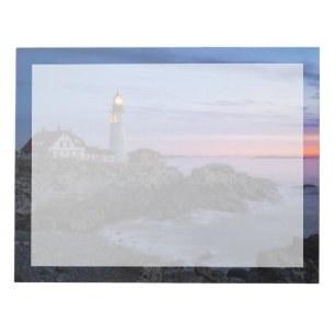 Lighthouses Cape Elizabeth Maine Lighthouse Notepad