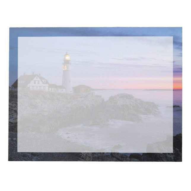 Lighthouses | Cape Elizabeth Maine Lighthouse Notepad (Front)