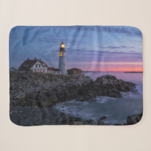 Lighthouses Cape Elizabeth Maine Lighthouse Sherpa Blanket