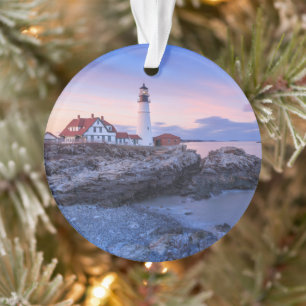 Lighthouses   Cape Elizabeth, Maine Ornament