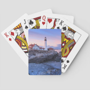Lighthouses Cape Elizabeth, Maine Playing Cards