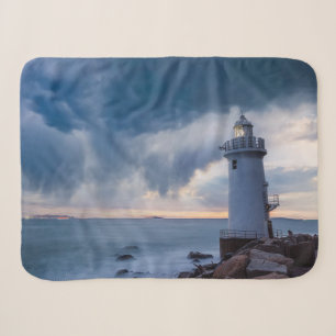 Lighthouses Cape Irago Lighthouse Sherpa Blanket
