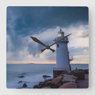 Lighthouses Cape Irago Lighthouse Square Wall Clock
