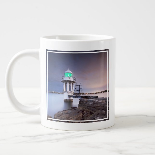 Lighthouses | Cremorne Point Lighthouse Australia Large Coffee Mug (Left)