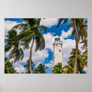 Lighthouses   Dewundara Matara Sri Lanka Poster