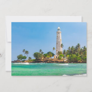 Lighthouses Dewundara Sri Lanka Thank You Card