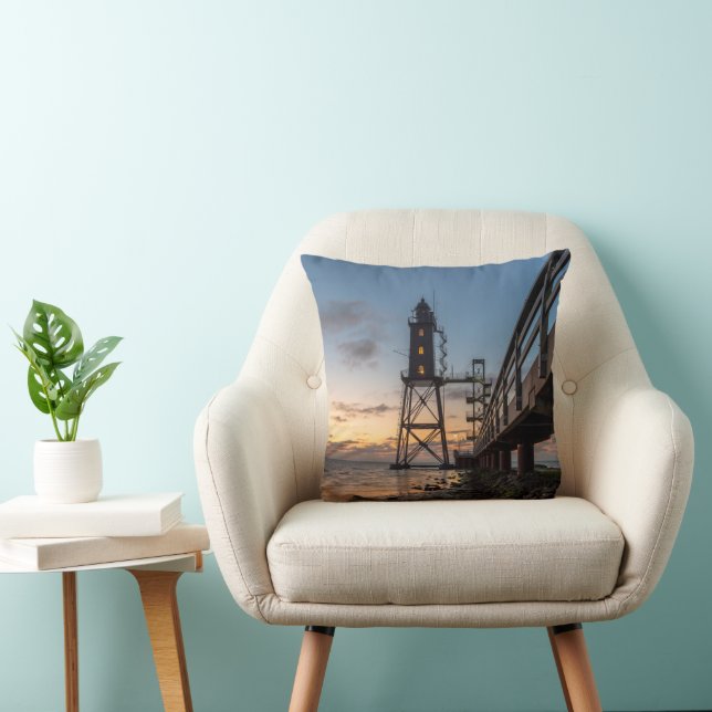 Lighthouses | Eversand-Oberfeue Germany Cushion (Chair)