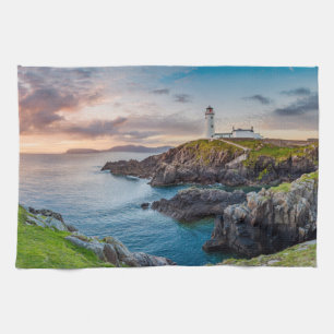 Lighthouses Fanad Head Lighthouse Ireland Tea Towel