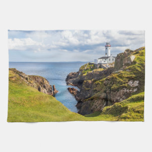 Lighthouses Fanad Head Lighthouse Ireland Tea Towel