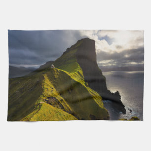 Lighthouses Faroe Islands Denmark Tea Towel
