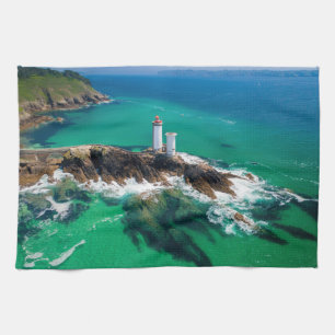 Lighthouses Finistère Brest Bretagne Lighthouse Tea Towel