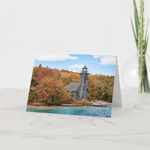 Lighthouses   Grand Island East Channel Light Card
