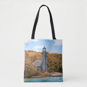 Lighthouses Grand Island East Channel Light Tote Bag
