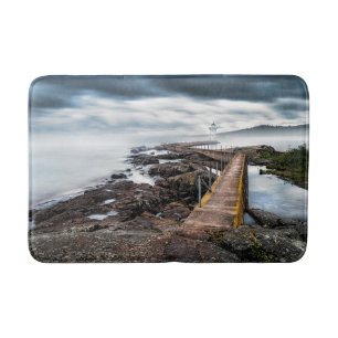 Lighthouses Grand Marais Lighthouse Minnesota Bath Mat