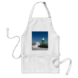 Lighthouses in Warnemuende Standard Apron