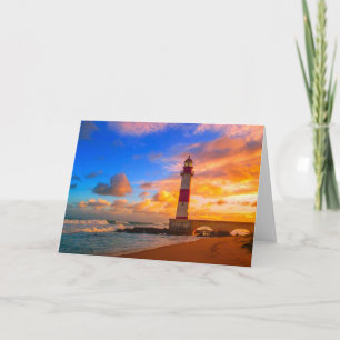 Lighthouses   Itapuã Brazil Lighthouse Card