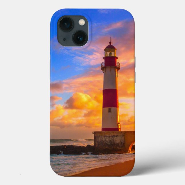 Lighthouses | Itapuã Brazil Lighthouse Case-Mate iPhone Case (Back)