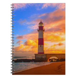 Lighthouses Itapuã Brazil Lighthouse Notebook