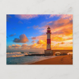 Lighthouses Itapuã Brazil Lighthouse Postcard