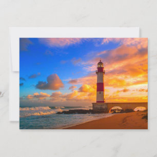 Lighthouses Itapuã Brazil Lighthouse Thank You Card