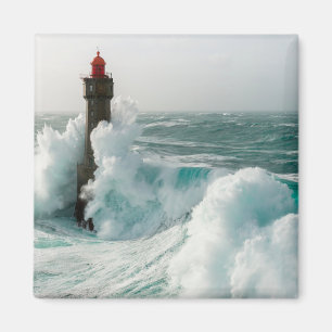 Lighthouses Jument Lighthouse Ouessant France Magnet