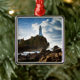 Lighthouses La Corbière Channel Islands Metal Ornament