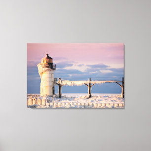 Lighthouses Lake Michigan Lighthouse Canvas Print