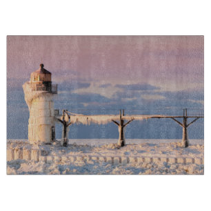 Lighthouses Lake Michigan Lighthouse Cutting Board