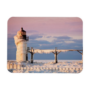 Lighthouses   Lake Michigan Lighthouse Magnet