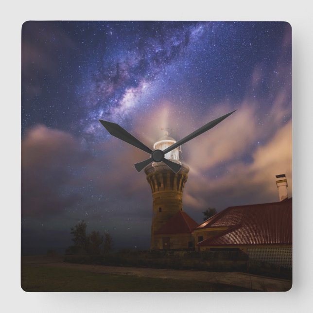 Lighthouses | Lighthouse Asutralia Square Wall Clock (Front)