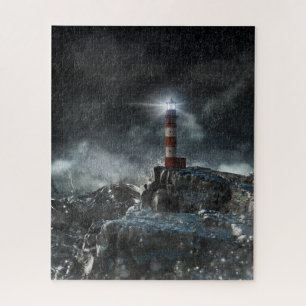 Lighthouses   Lighthouse in the Storm Jigsaw Puzzle