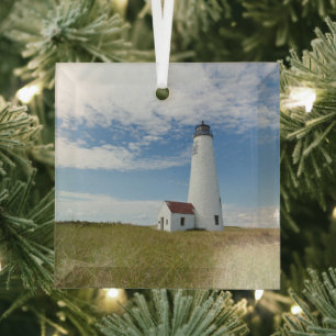 Lighthouses Lighthouse Massachusetts Glass Tree Decoration