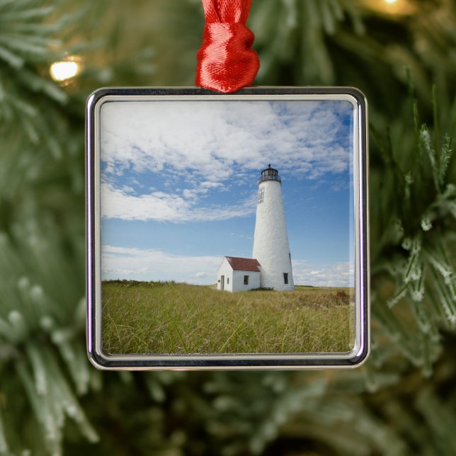Lighthouses | Lighthouse Massachusetts Metal Ornament (Tree)