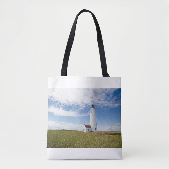 Lighthouses | Lighthouse Massachusetts Tote Bag (Front)