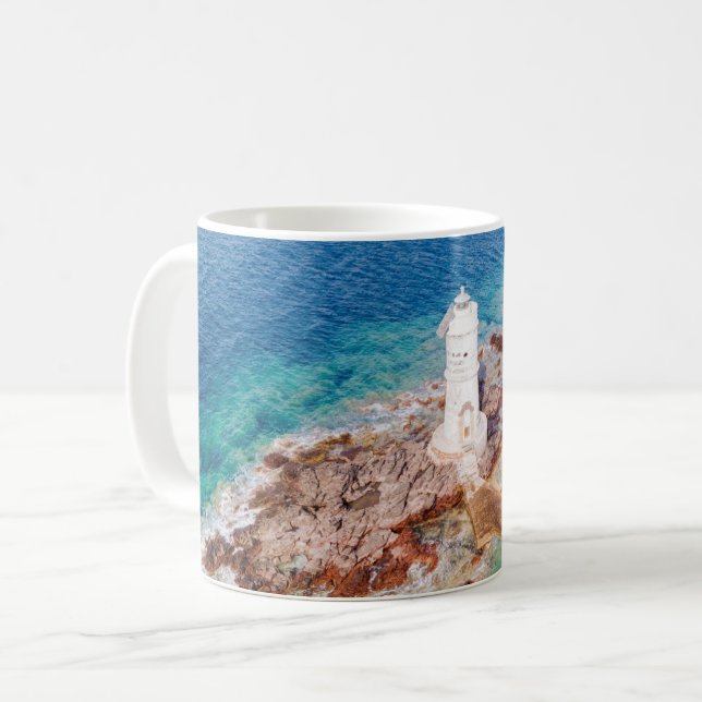 Lighthouses | Mangiabarche Lighthouse Italy Coffee Mug (Front Left)