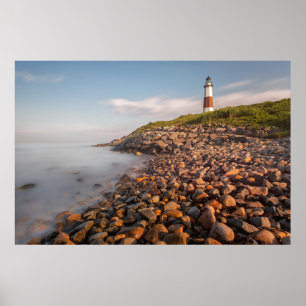 Lighthouses   Montauk Point Long Island Poster