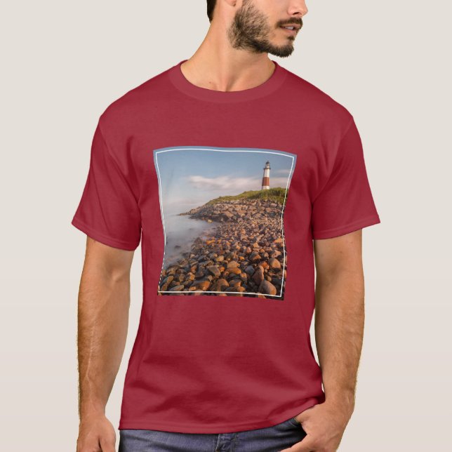 Lighthouses | Montauk Point Long Island T-Shirt (Front)