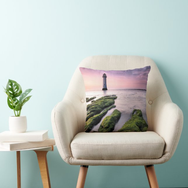 Lighthouses | New Brighton Lighthouse, UK Cushion (Chair)