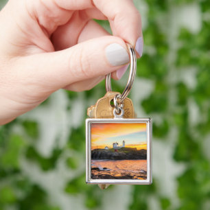 Lighthouses Nubble Lighthouse Maine Key Ring