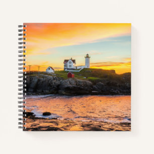 Lighthouses Nubble Lighthouse Maine Notebook
