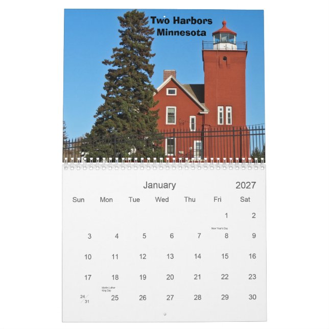 Lighthouses of the Great Lakes Calendar (Jan 2027)