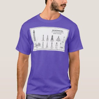 Lighthouses of United States of America Gulf Coas T-Shirt