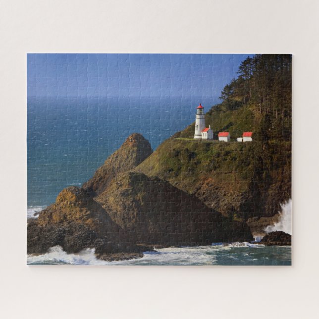 Lighthouses | Oregon Coast Lighthouse Jigsaw Puzzle (Horizontal)